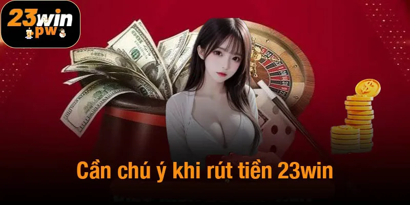 Những điều cần chú ý khi thực hiện rút tiền 23win