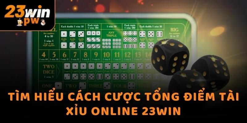 Tìm hiểu cách cược tổng điểm Tài Xỉu online 23WIN